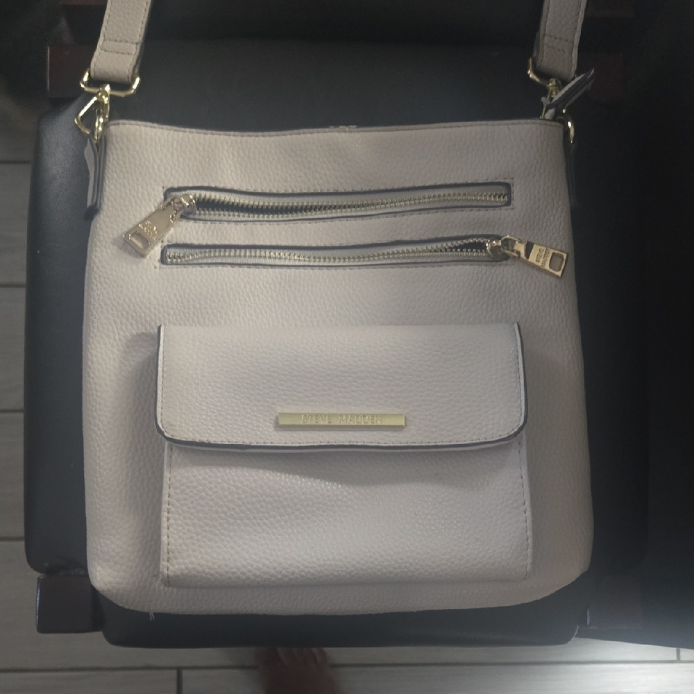 Elegant Cream Crossbody Bag